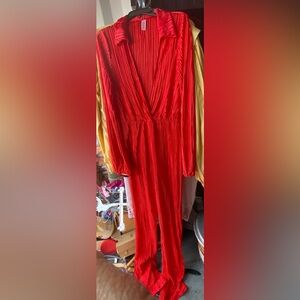 Elegant Red Jumpsuit